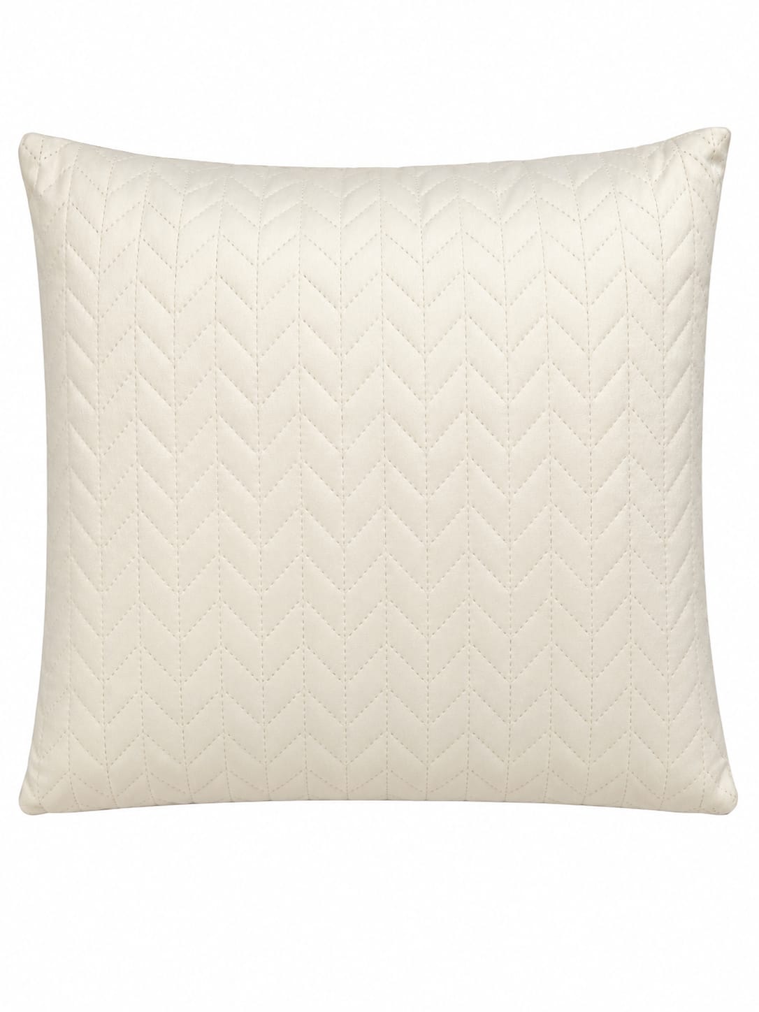 Quilted Chevron Velvet Cushion