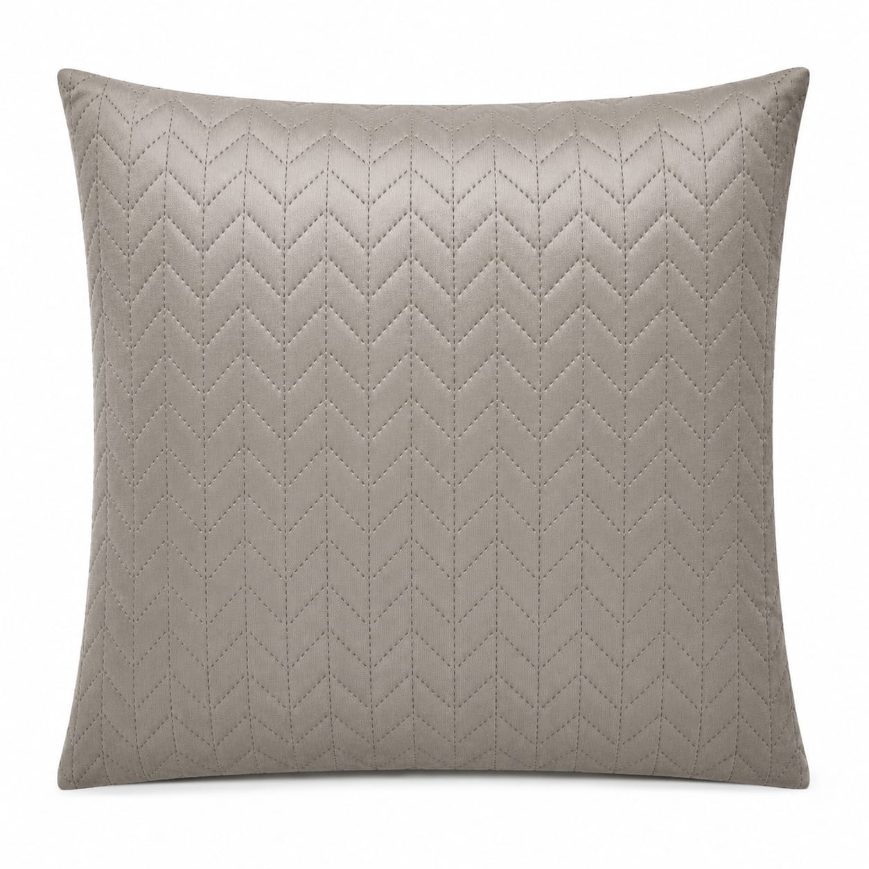 Quilted Chevron Velvet Cushion