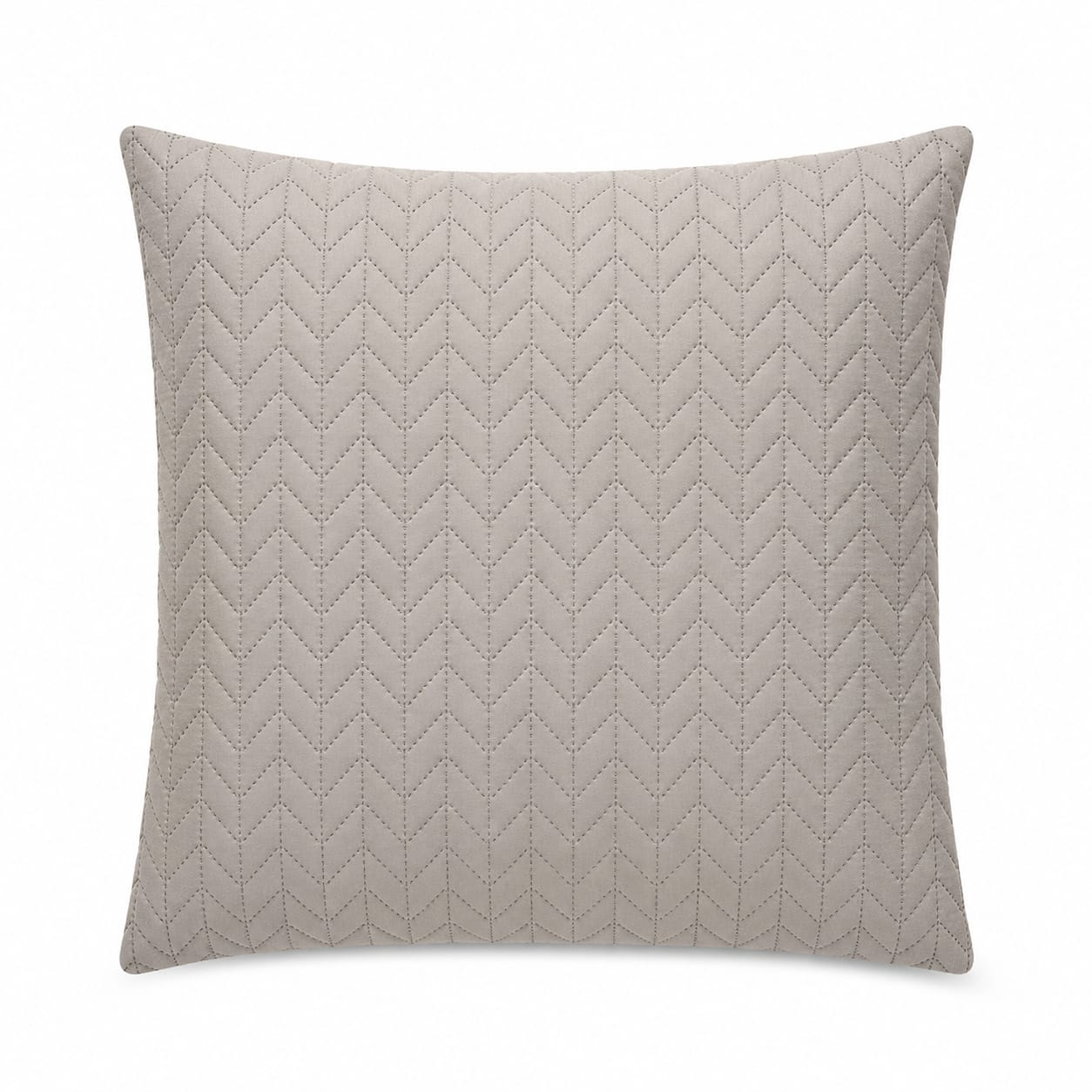Quilted Chevron Velvet Cushion