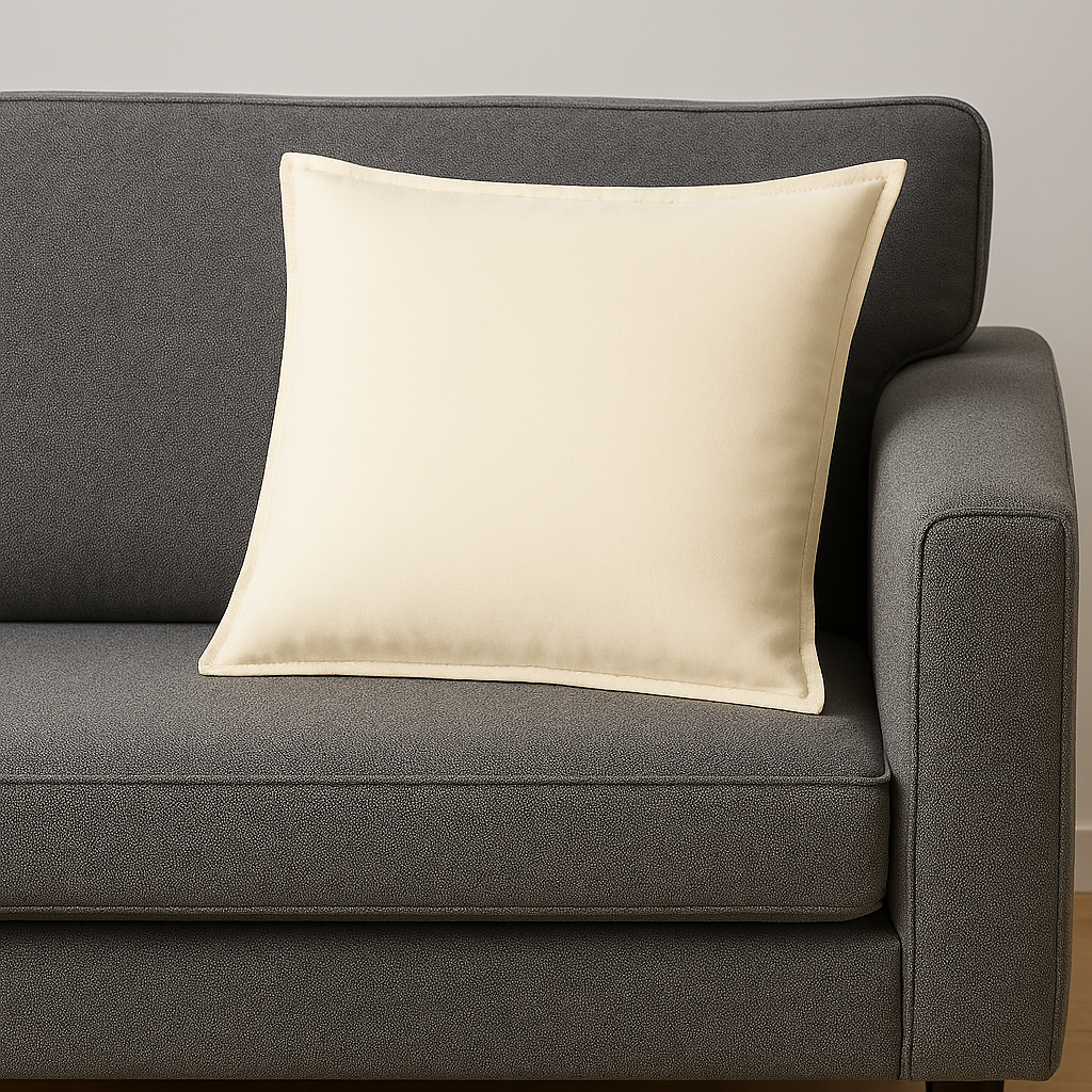 Beige Cotton Cushion 50x50 cm