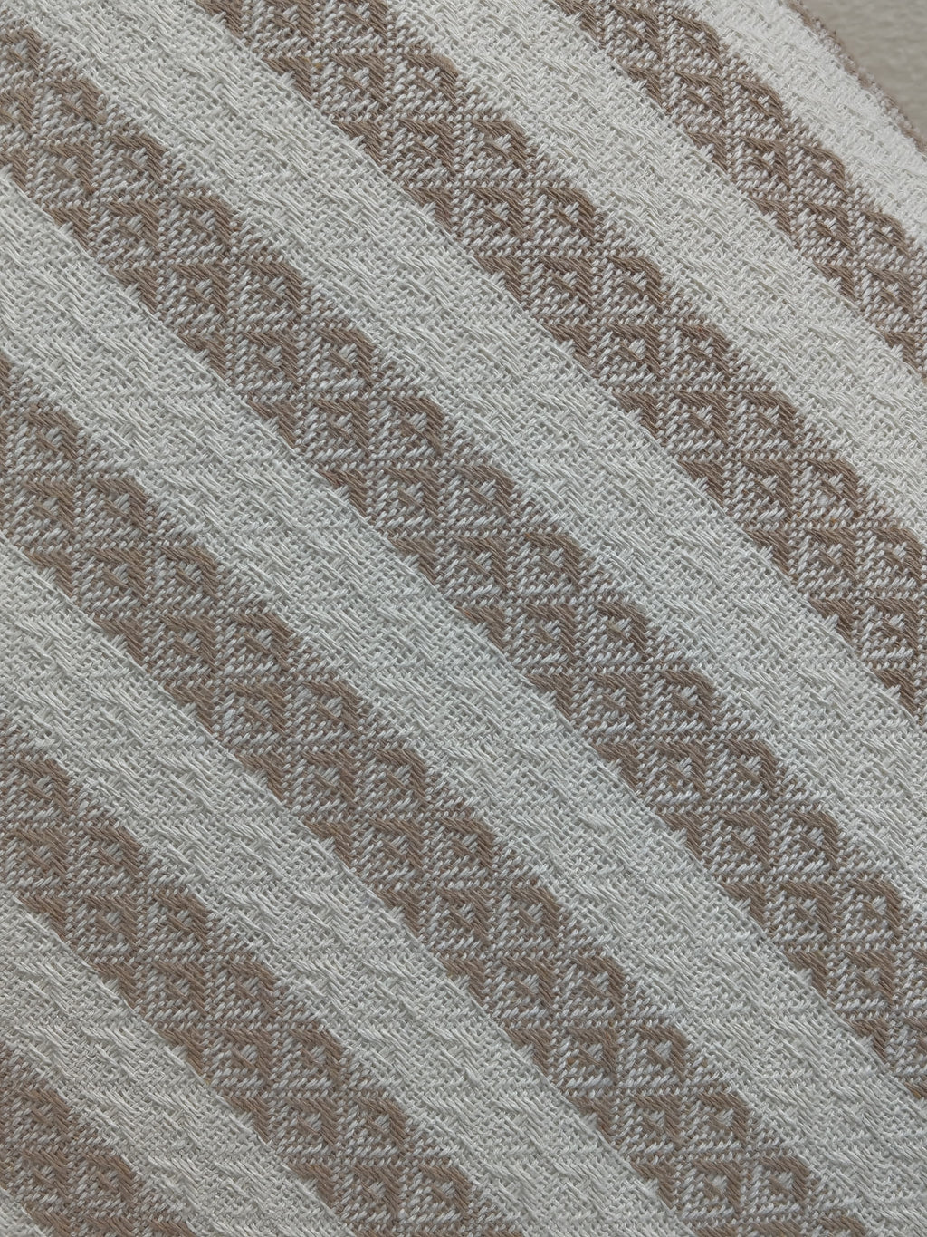 Decorative Stripe Cotton Cushions- Beige