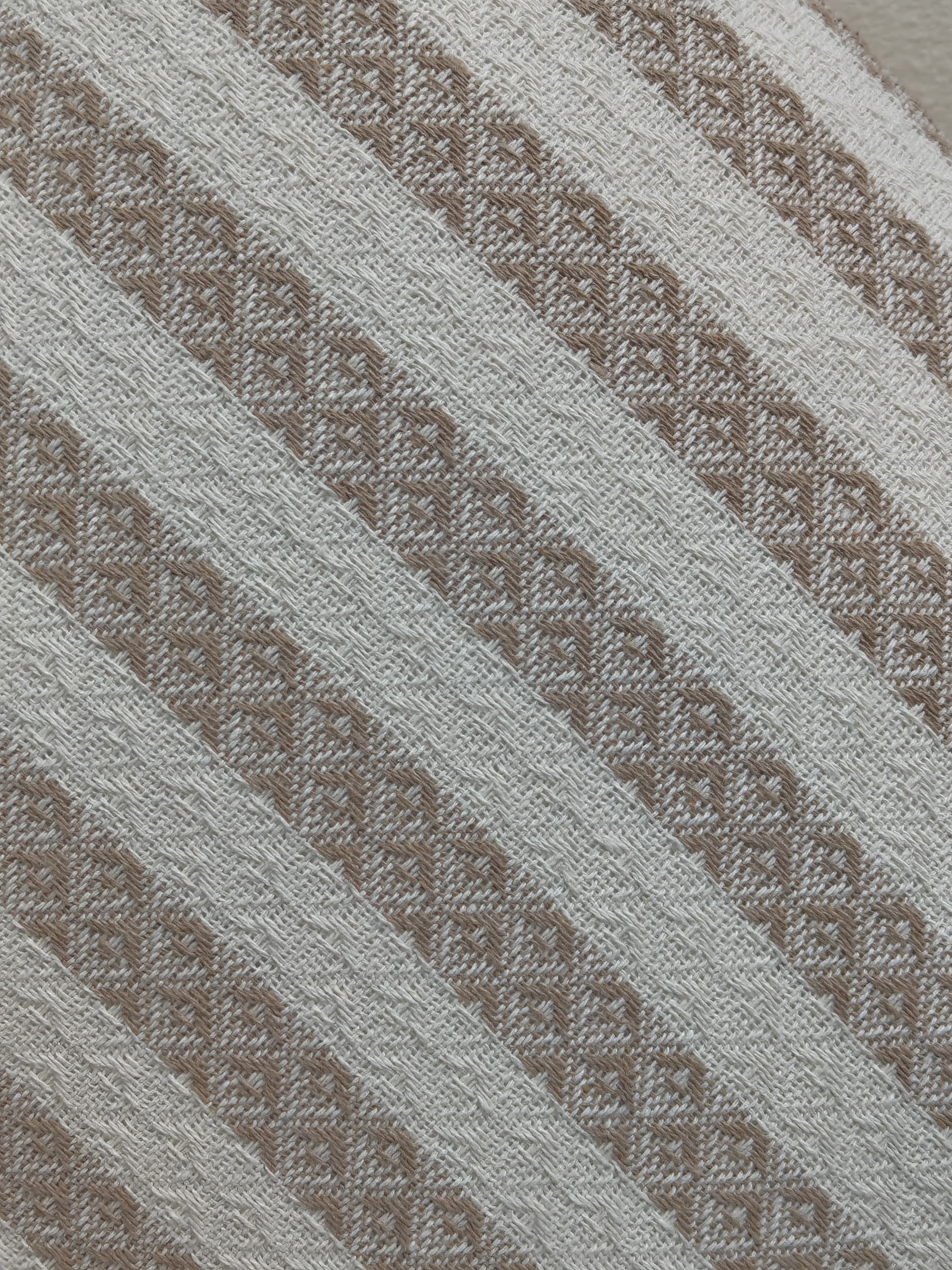 Decorative Stripe Cotton Cushions- Beige
