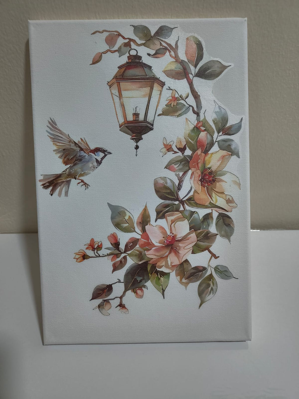 Whispering Petal - Lantern Wall Sticker - 30 x 20cm