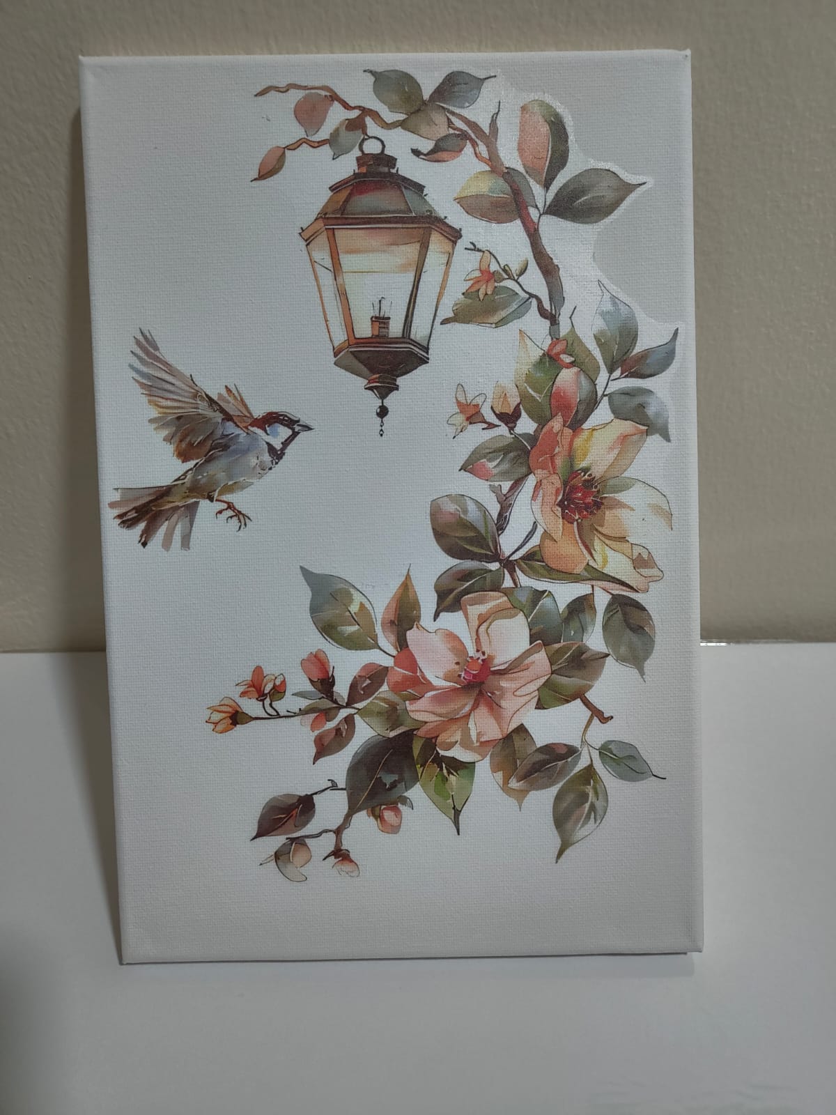 Whispering Petal - Lantern Wall Sticker - 30 x 20cm