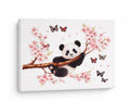 Panda in house - Wall sticker on Canvas - 30 x 40 cm