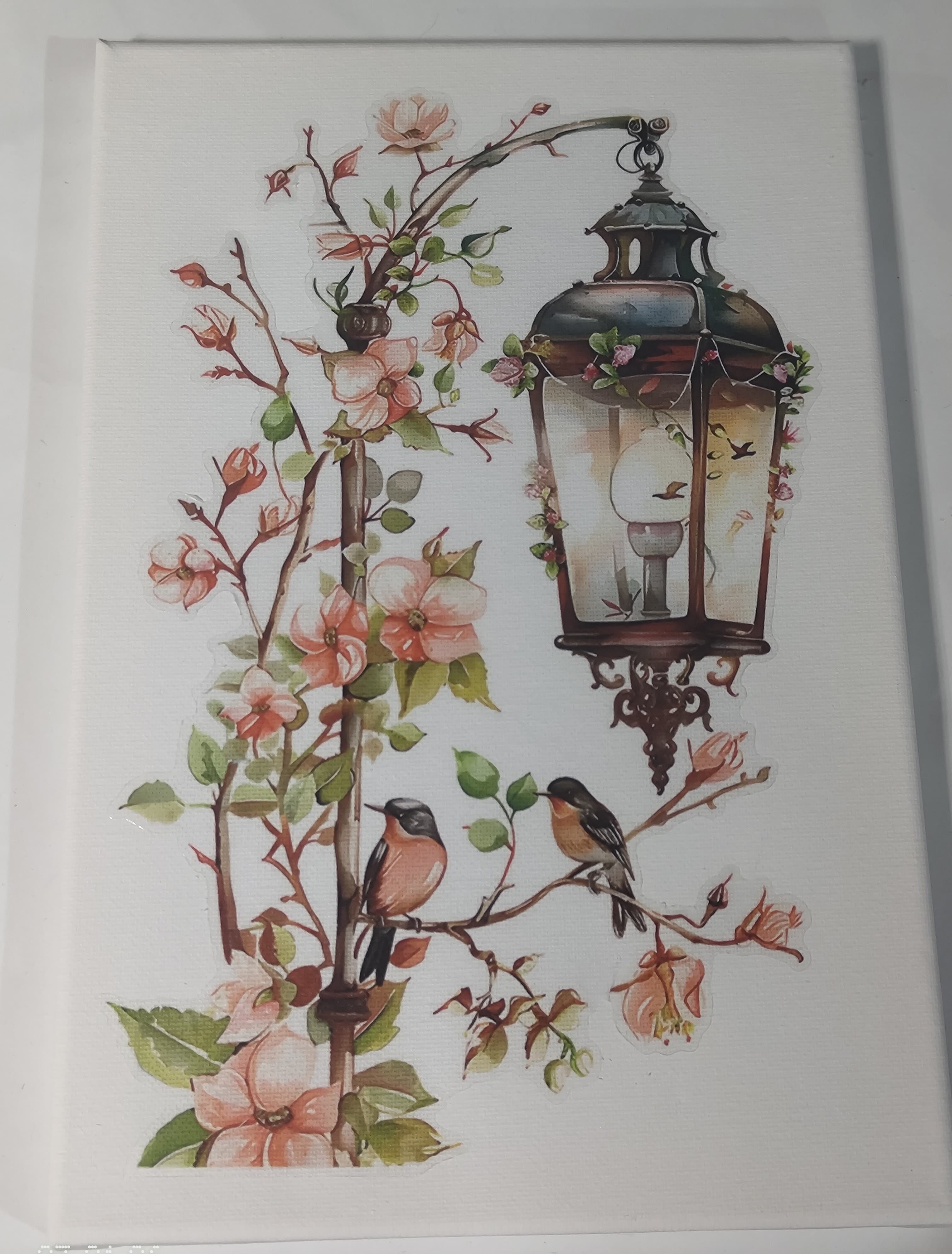 Whispering Petal - Lantern Wall Sticker - 30 x 20cm