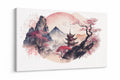 Japanese Inspired art - Sticker on Canvas - 30 x 50 cm