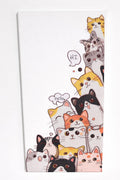 Hello Cat Wall sticker on Canvas 40x 20cm