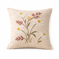 Beautiful Embroidery Floral Cushions - Linen Blend