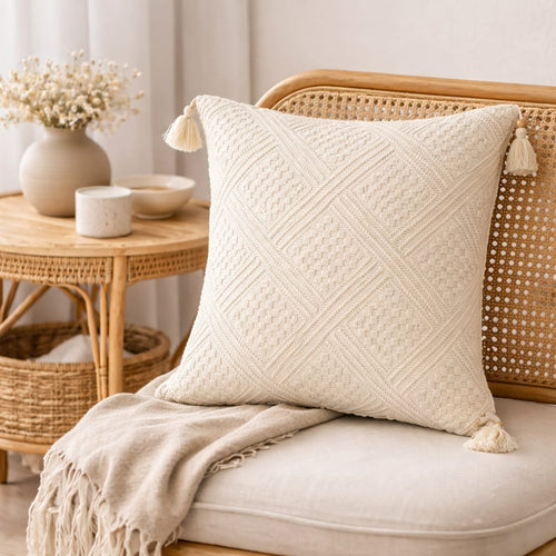 Decorative Cushion with Cords