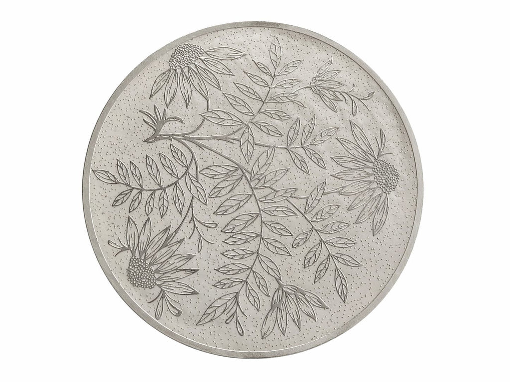 Round Botanical Placemats - Elegant Non-Slip Table Mat (Set of 4 Nos)(Available in 2 Colours)