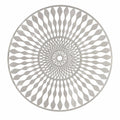 Round Placemats - Elegant Non-Slip Table Mat (Set of 4 Nos)-Silver