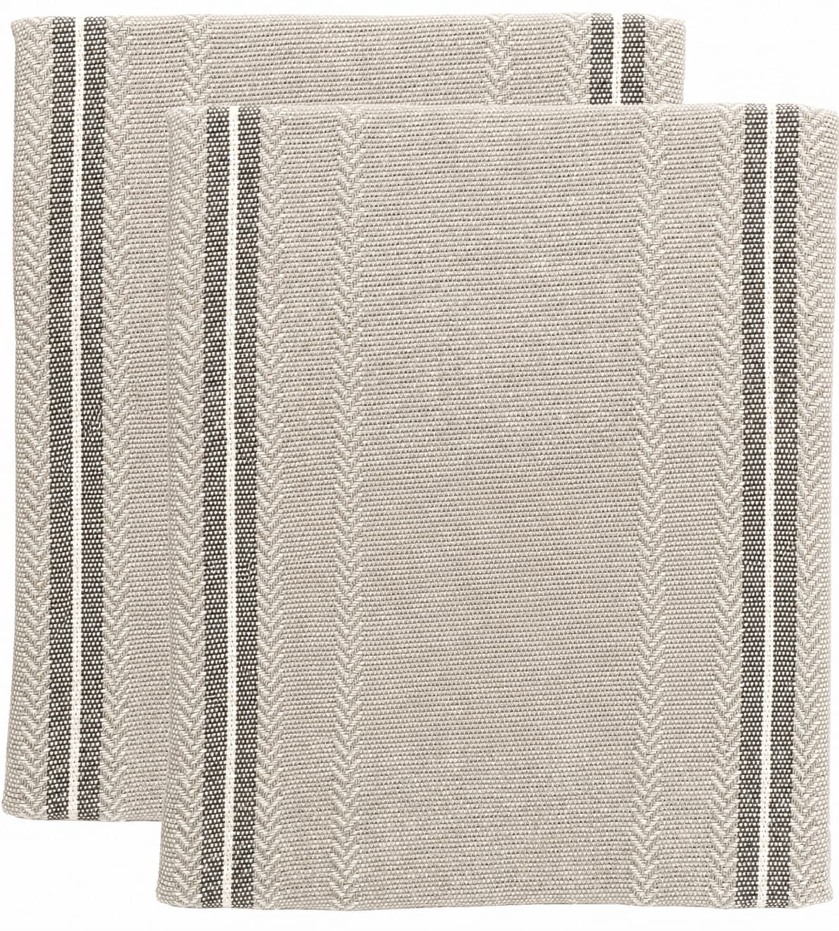Grey Stripe Cotton Cushion 50x50 cm