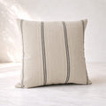 Grey Stripe Cotton Cushion 50x50 cm