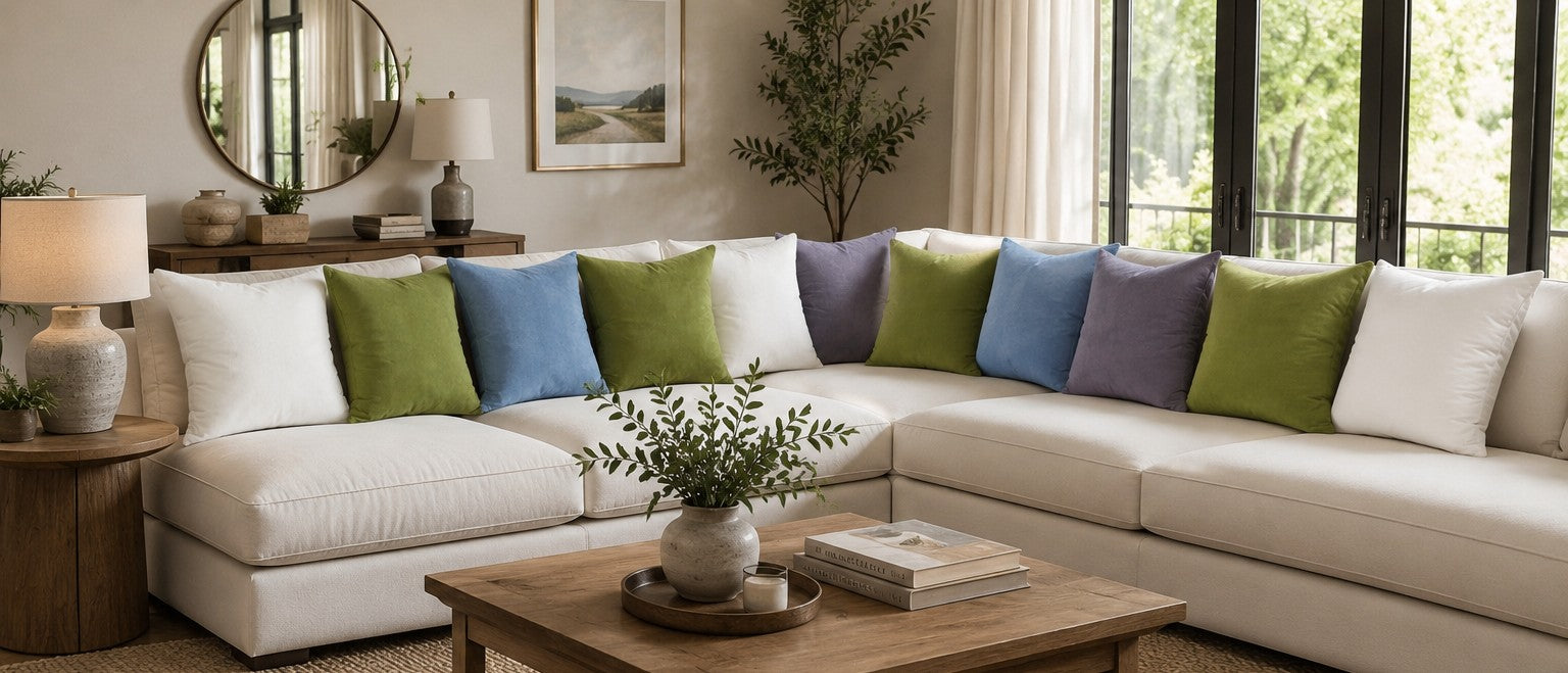 Soft & Shiny - 2 Tone Velvet Cushions