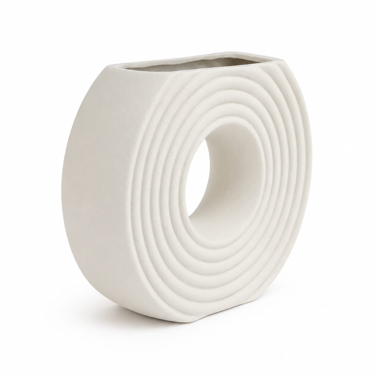 Modern Ceramic Donut Vase | 19cm