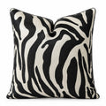Safari Woven Pattern Cushion – Black & White | 45 x 45 cm