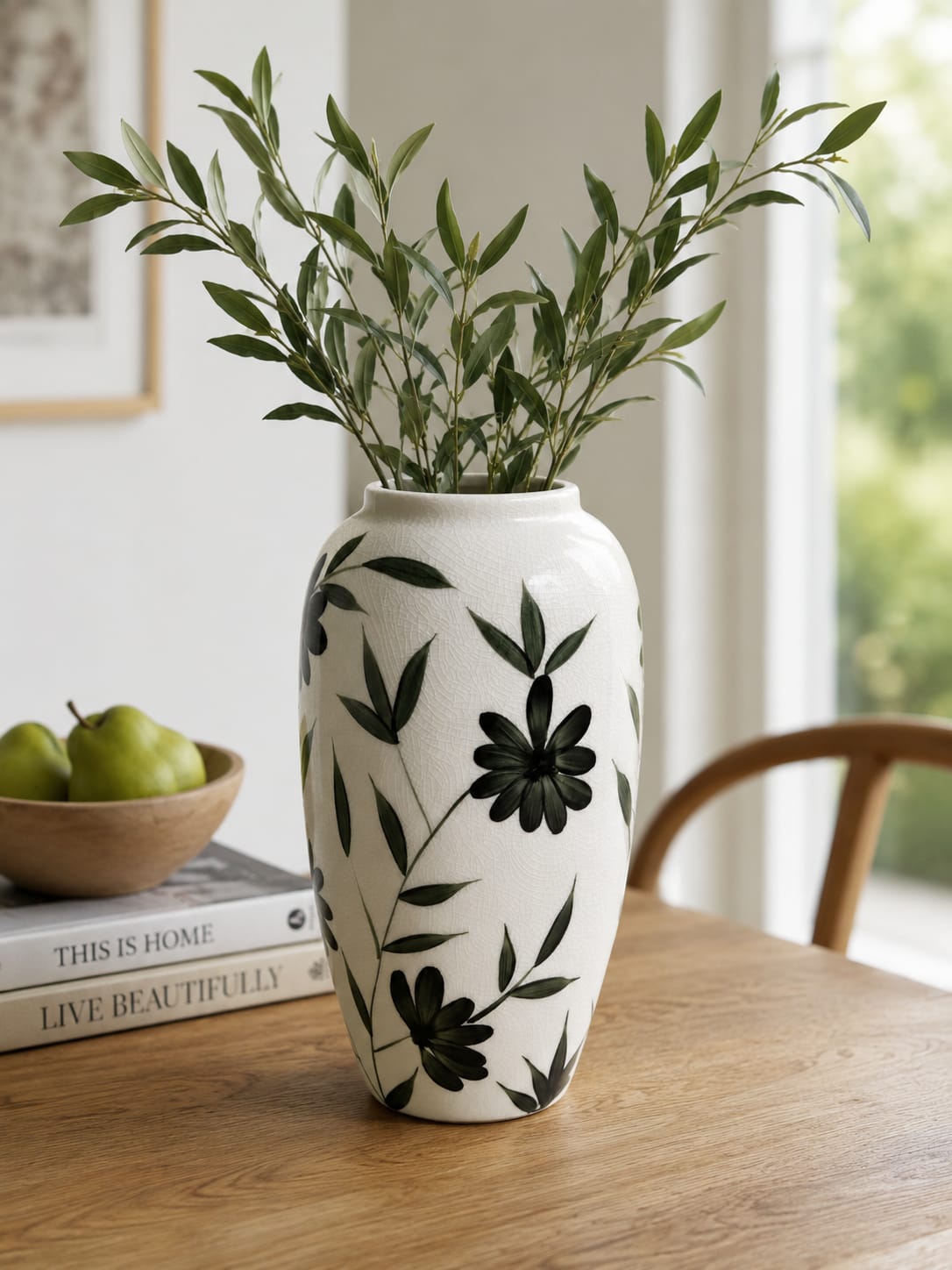 Botanical Poreclain Vase| 26cm