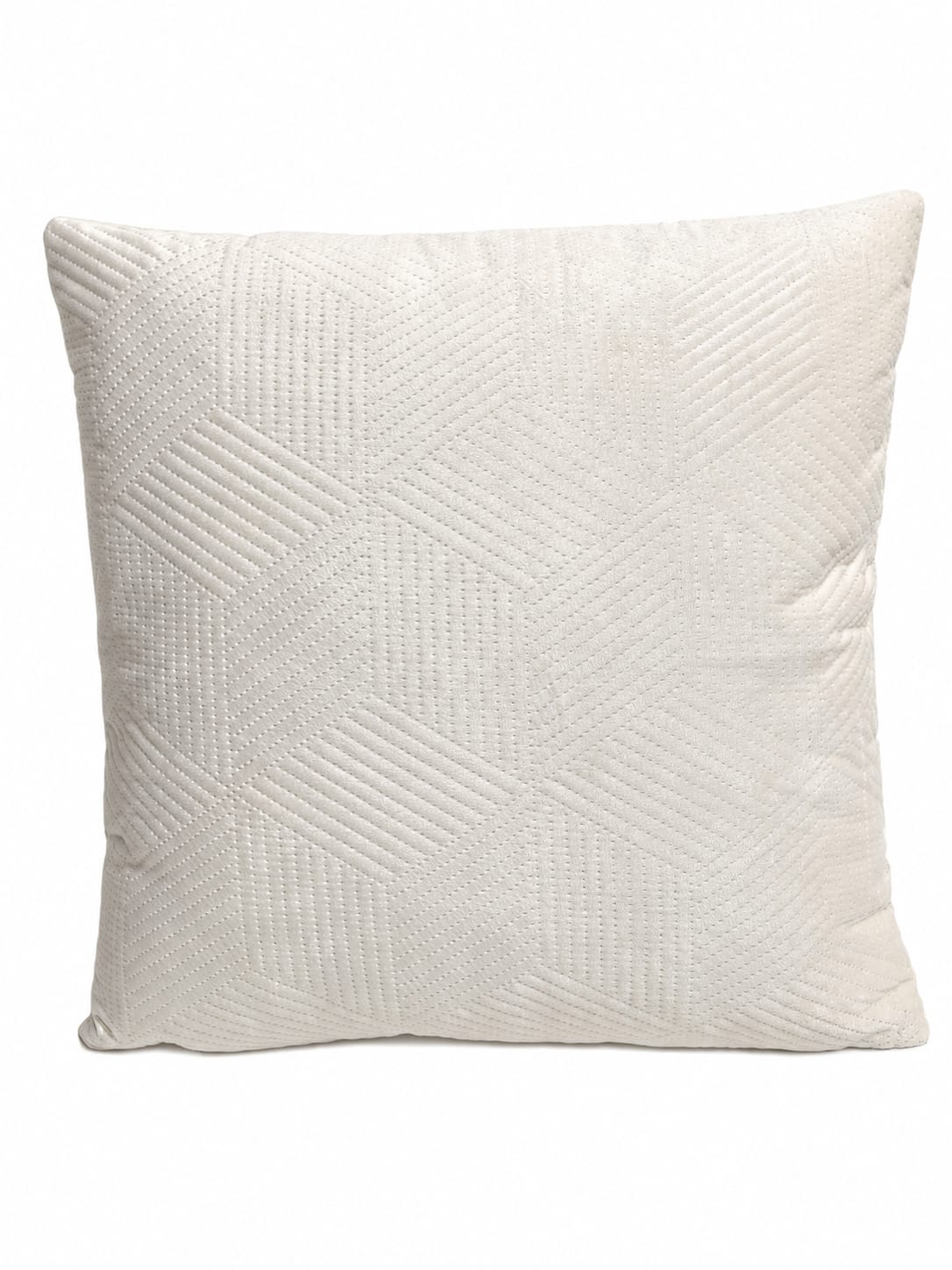 Quilted Geometric Velvet Cushion