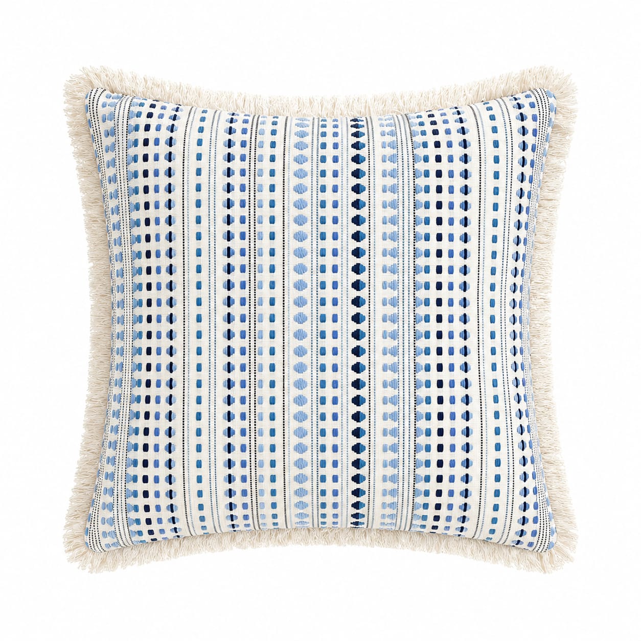 Special Polka Dot Cushion with Fringe