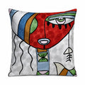 Handmade Silk Embroidery Cushion- Pattern 4