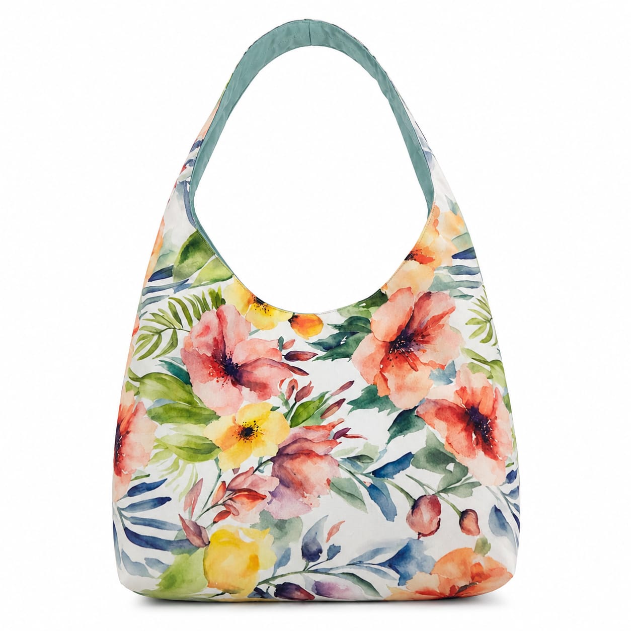 Women's Handbags - White Floral- MYB+