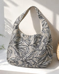 Women's Handbags - Grey Botanical- MYB+
