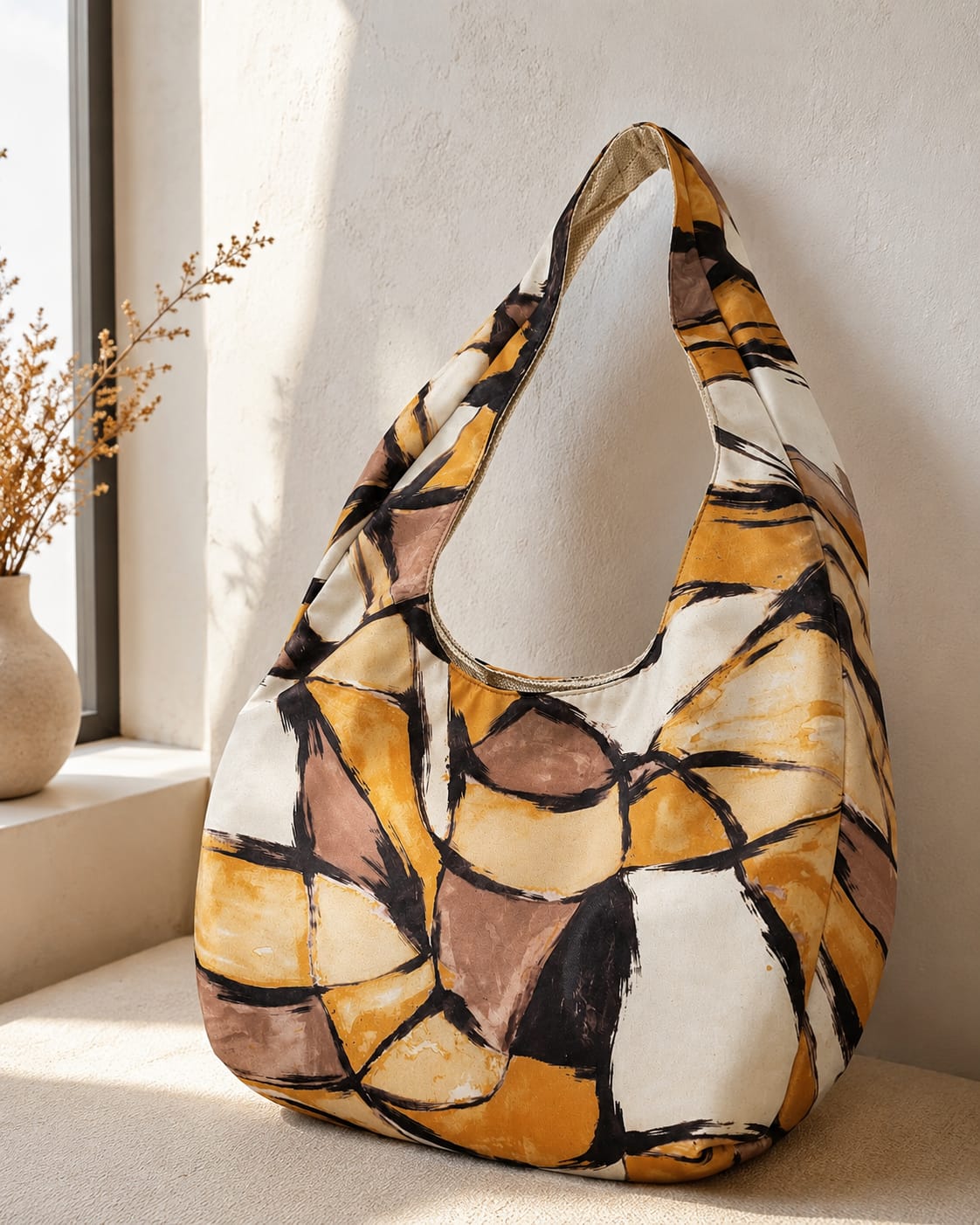 Women's Handbags -  Mustard Mosaic - MYB+