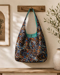 Women's Handbags- Satin Paisley