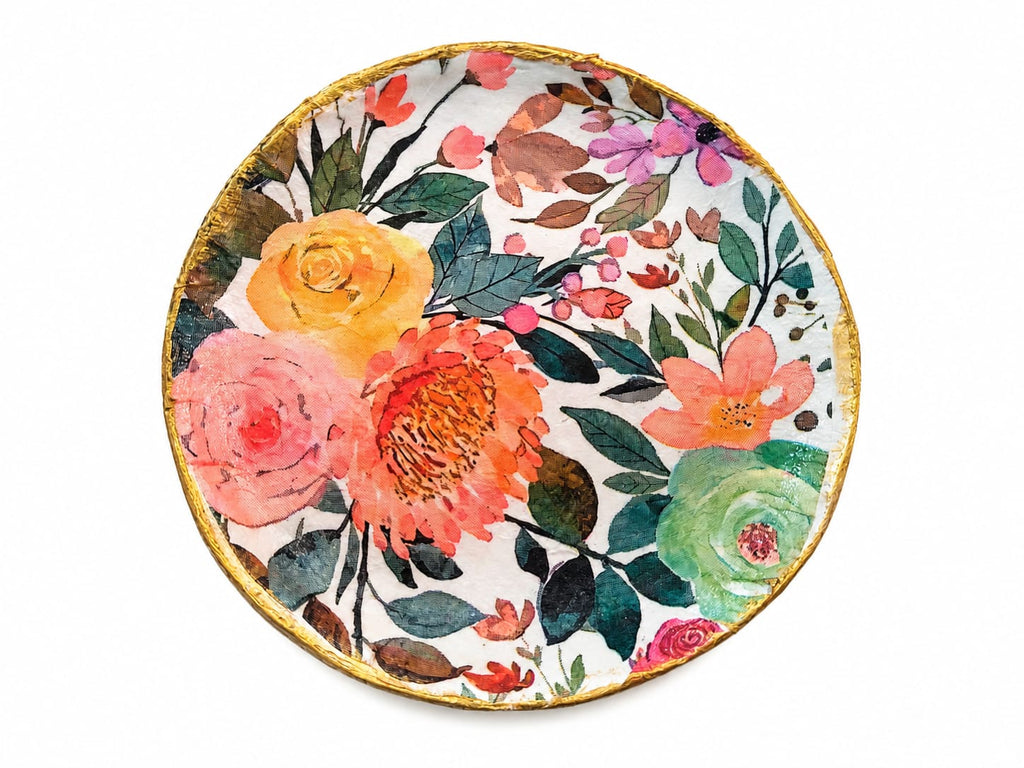 Botanical Bloom - Artistic Tray - Round Shape