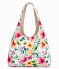 Women's Handbags - White Floral- MYB+