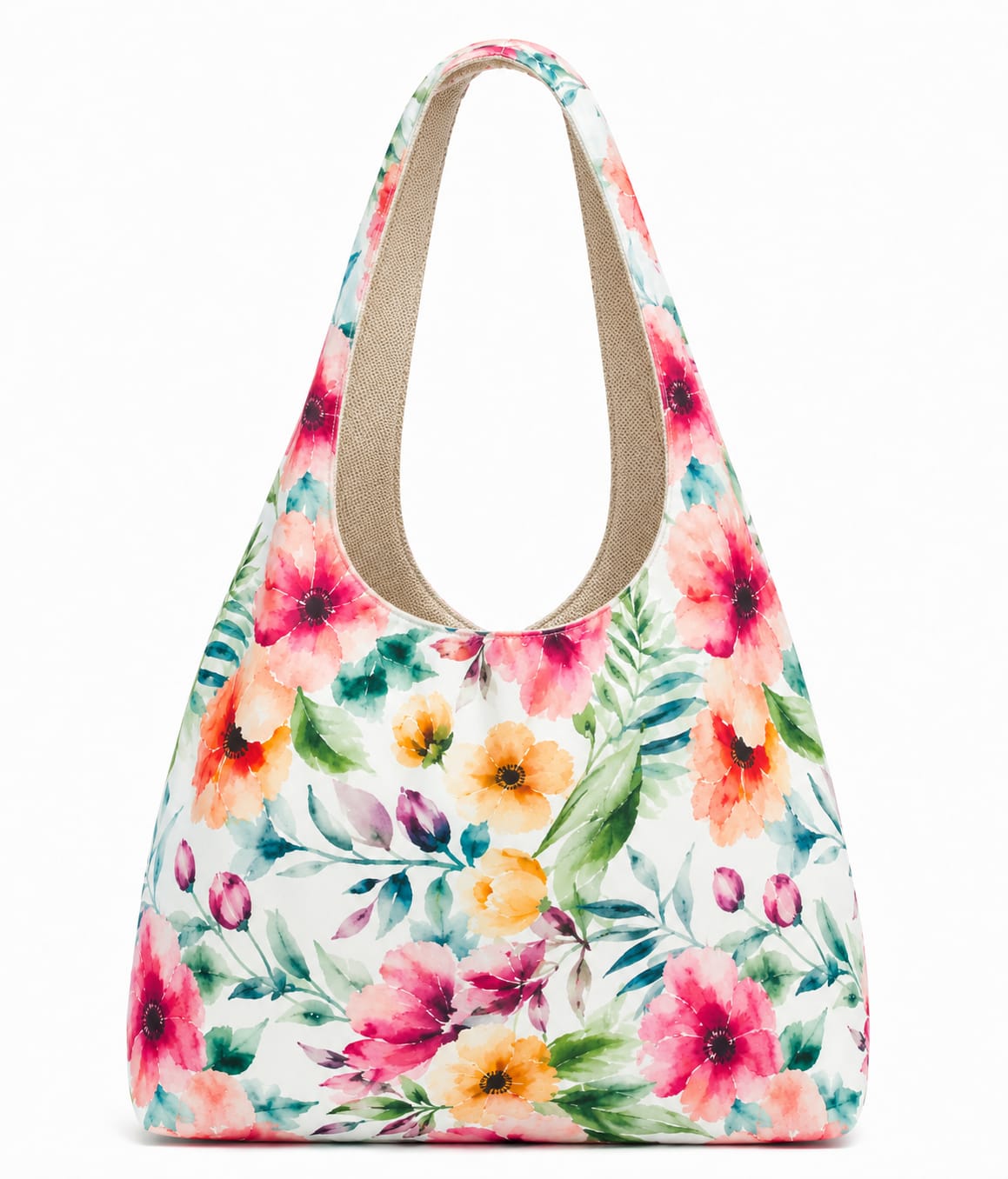Women's Handbags - White Floral- MYB+