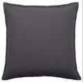 Dark Grey Cotton Cushion 50x50 cm