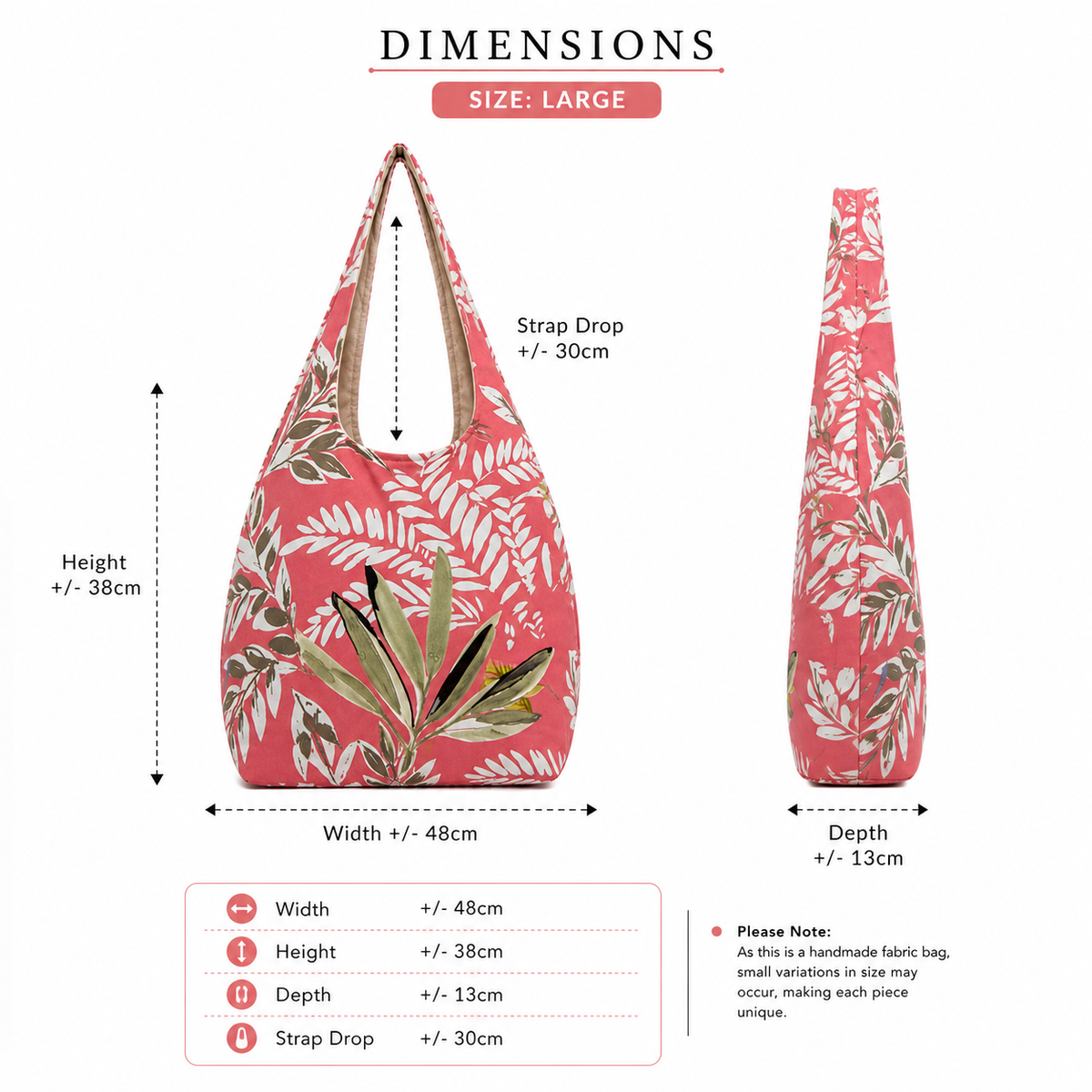 Women's Handbags - Botanical Pink - MYB+
